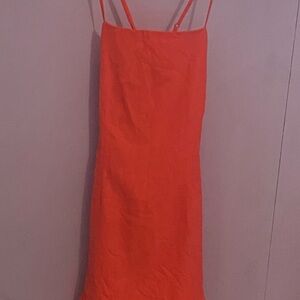 Lucy in the sky coral mini dress